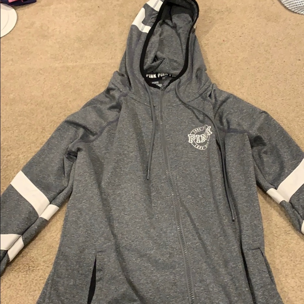 Pink zip up hoodie